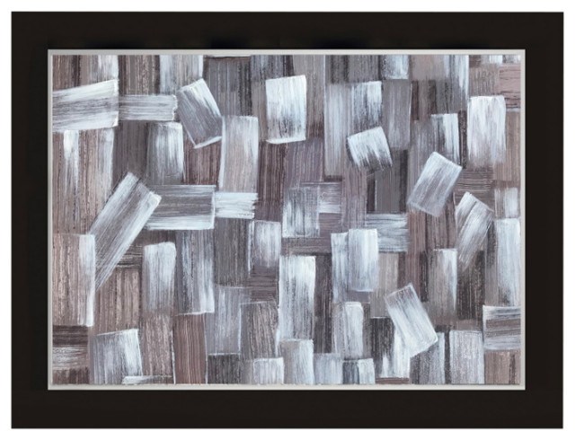Abstract Handmade Wall Art Framed Museum Quality Wall Decor Size: 44x56 ...
