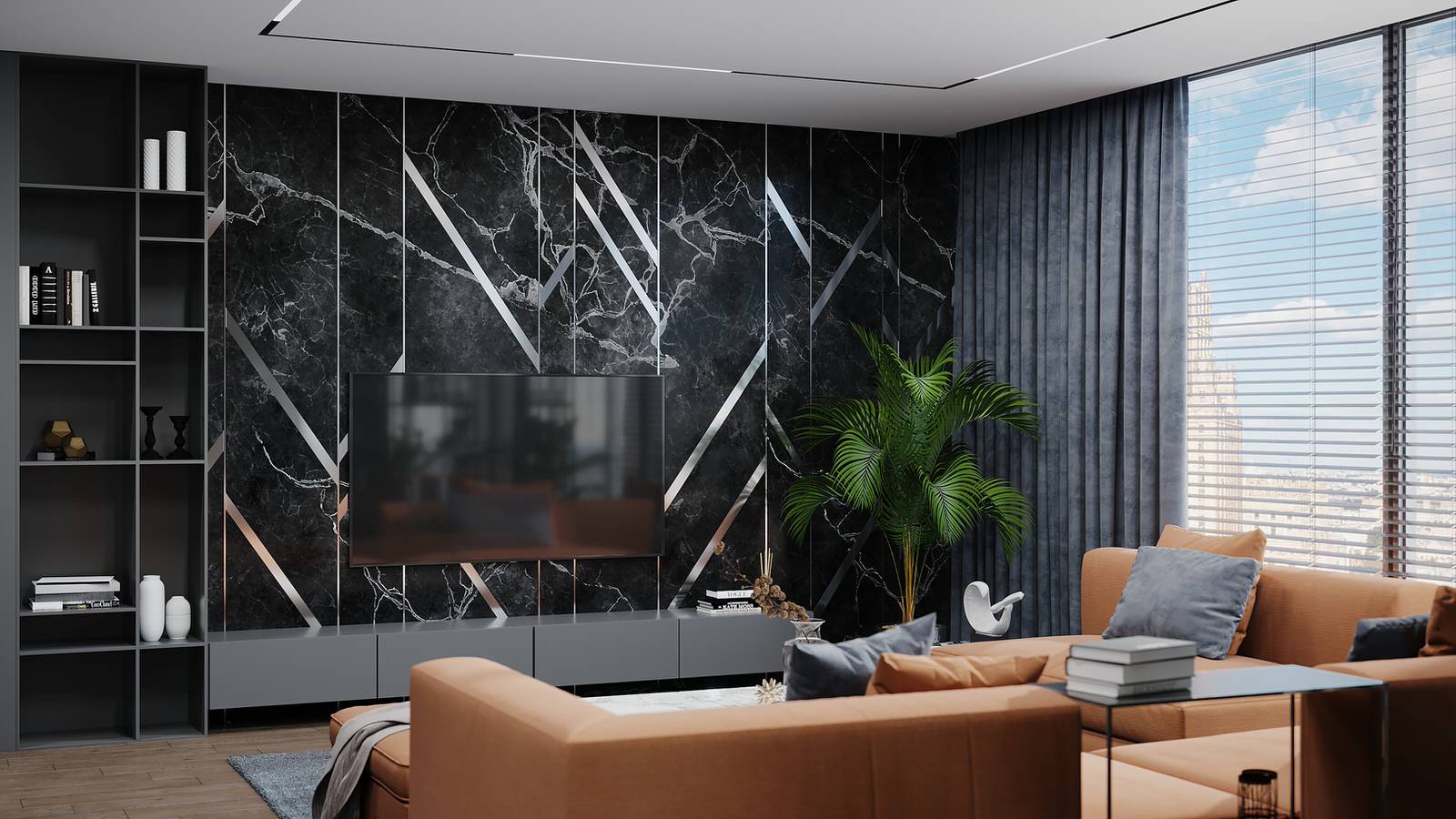 Дизайн интерьера квартиры в Москва Сити