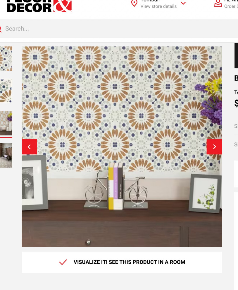 how much Spanish tile is too much?