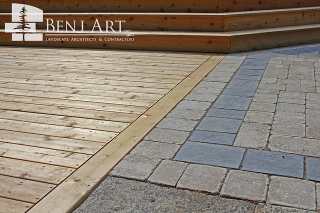 Custom Cedar Deck rustic-deck