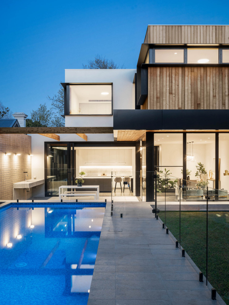 Minimalist home design photo in Melbourne