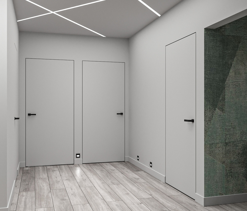 Минималистичная квартира с перетекающими гармоничными пространствами.