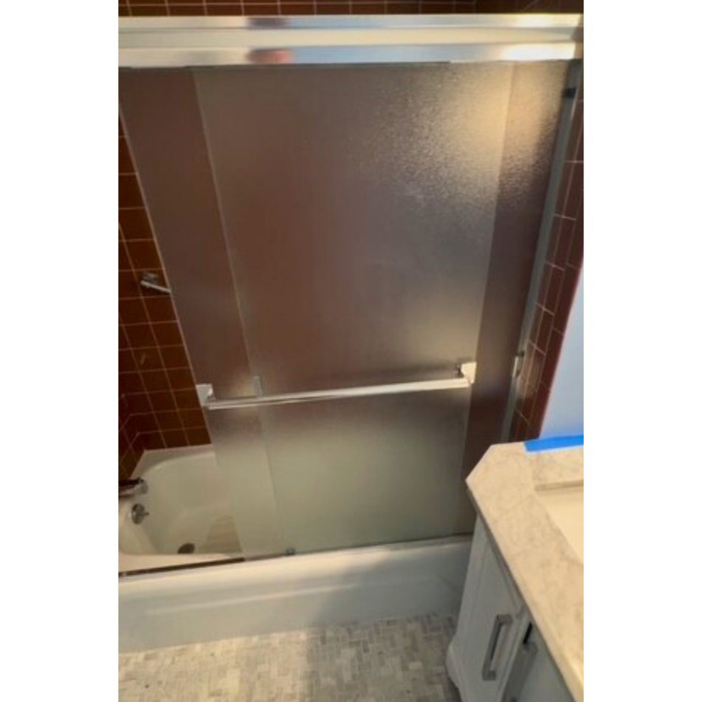 Shower Tile Refinish — Before & After