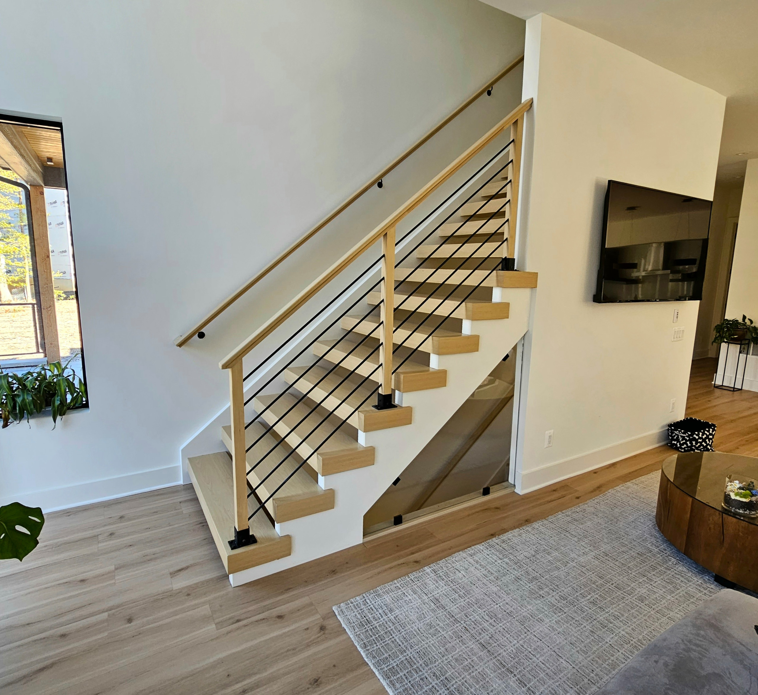 111_Open-Rise Stair with a Stunning Pool View, Great Falls, VA 22066