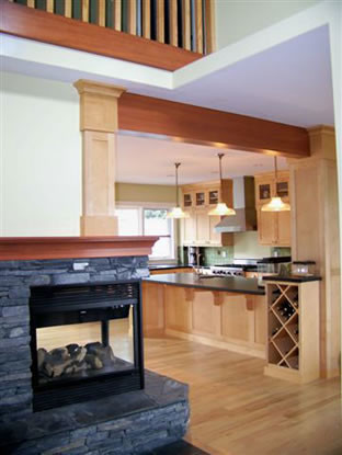 Inspiration for a mid-sized craftsman light wood floor kitchen remodel in Calgary