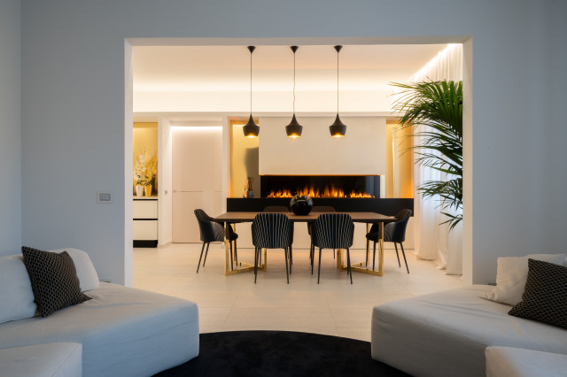 Bianco e oro modern-esszimmer