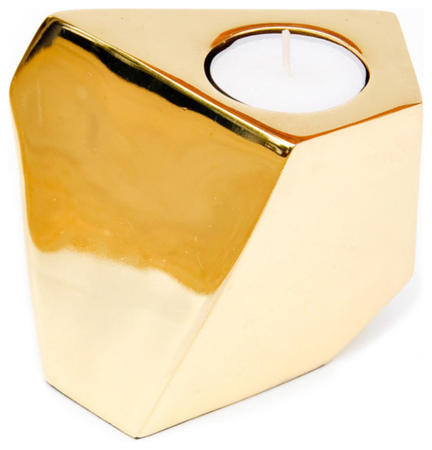 Brass Angles Tea Light Holder
