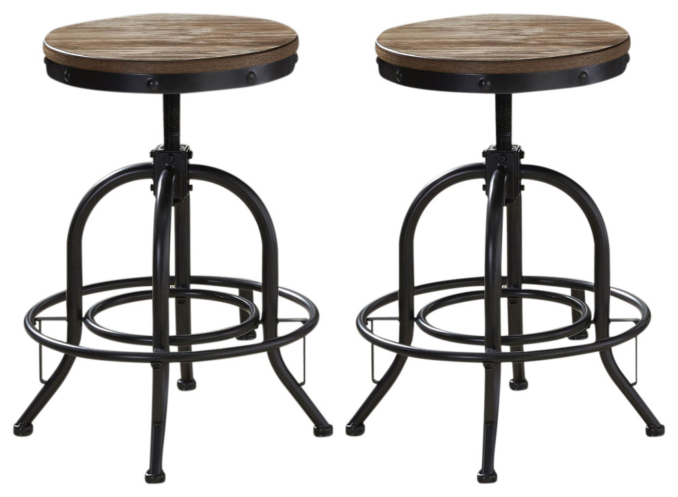 Liberty Furniture Vintage Dining Series Bar Stool in Weathered Gray