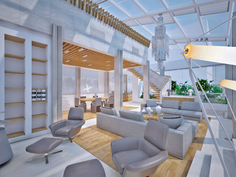 Проект 79 - Интерьер двухуровневой квартиры (5 вариант)