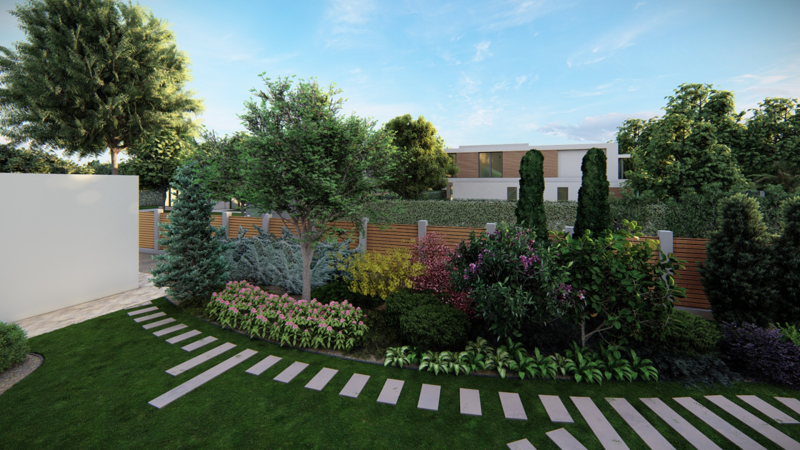 Ландшафтный дизайн в п. Лебяжья поляна