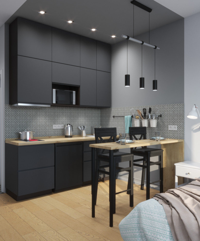 Черно-белый интерьер