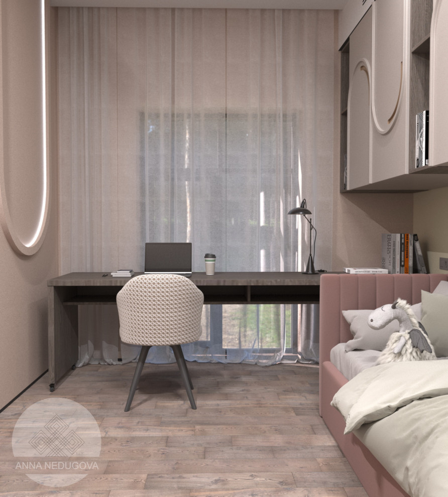 Дизайн проект загородного дома, д. Жаворонки, Московская область.