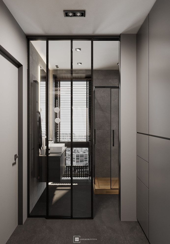 Стильная квартира с панорамными окнами даже в санузле