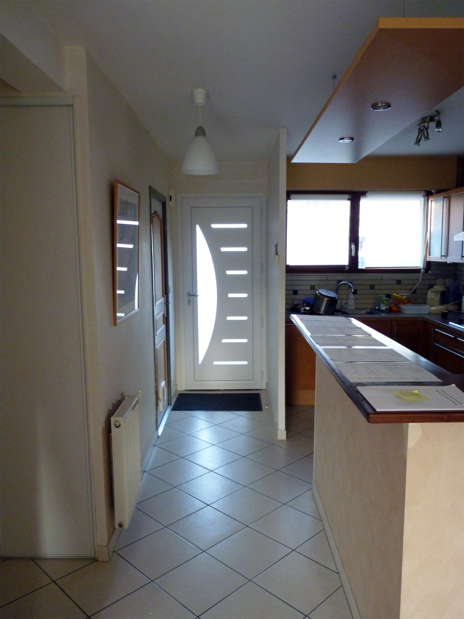 Existant de l'entrée de la maison