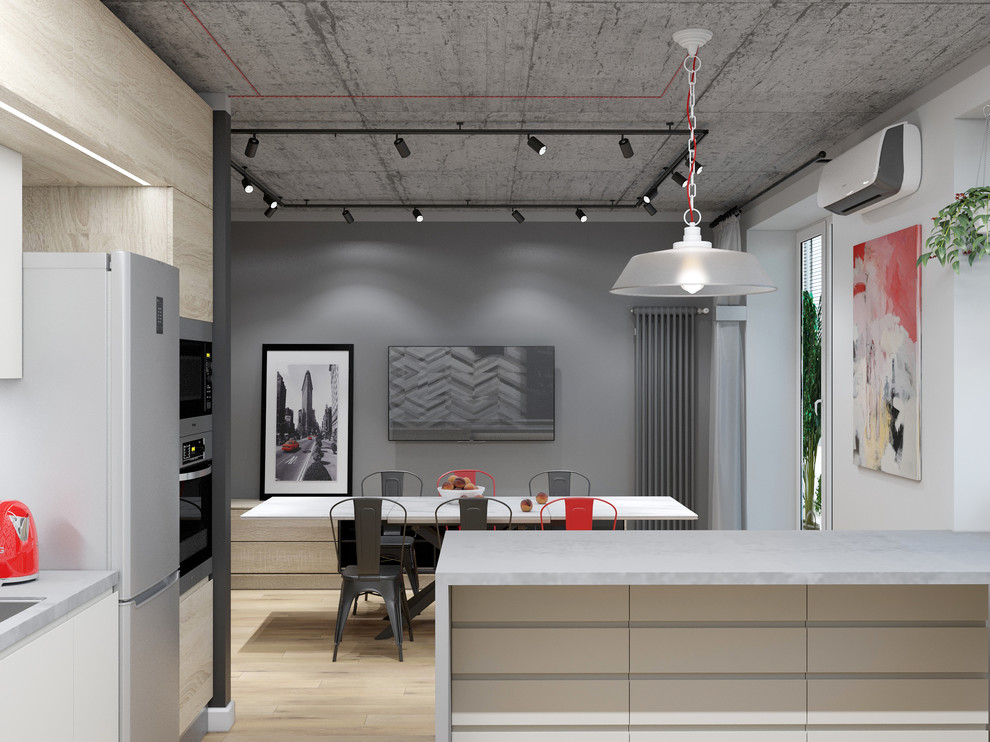 кухня-столовая / NJ Apartment_100 м2