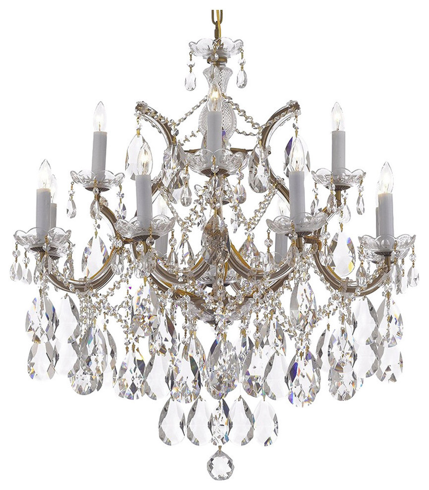 Swarovski Crystal Maria Theresa Chandelier - Traditional - Chandeliers ...