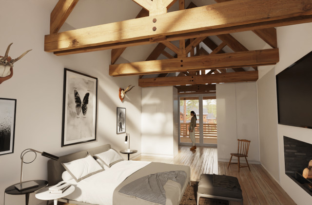 Mountain Addition scandinavian-bedroom
