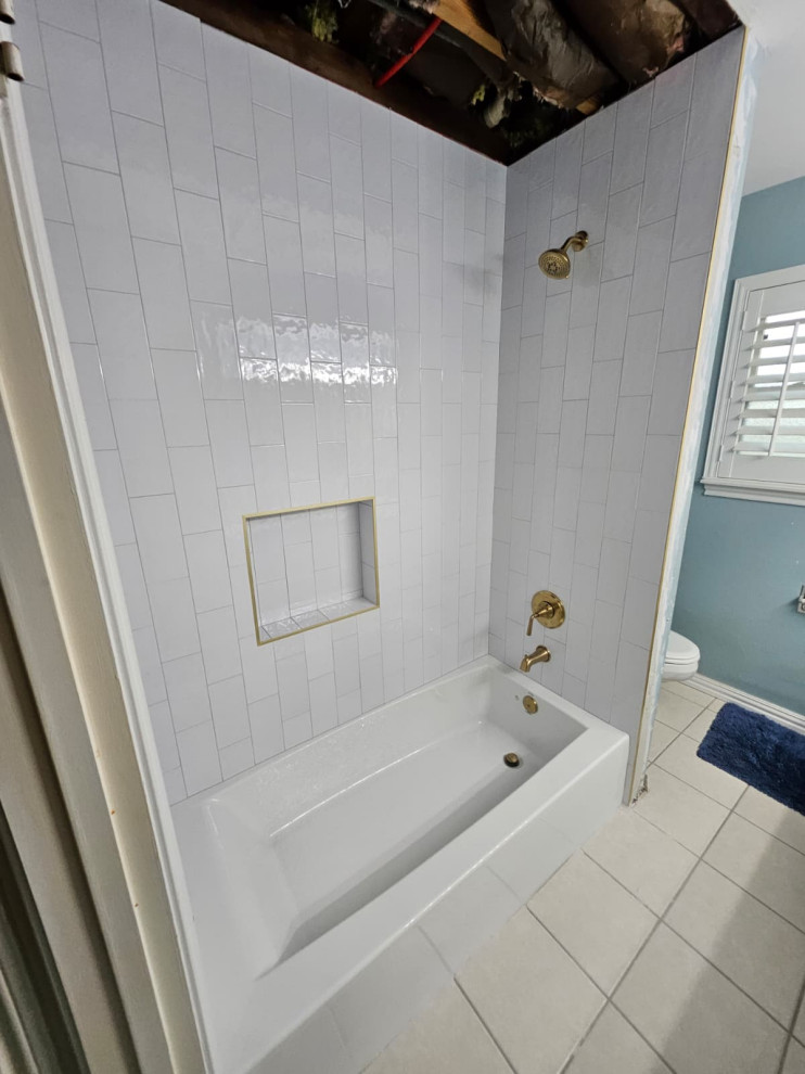 shower remodel with tub replacement