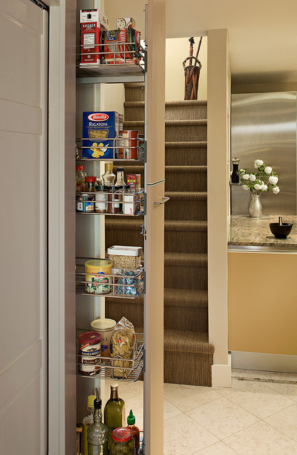 Pull Out Pantry In Galley Kitchen Eclectic Kitchen Seattle