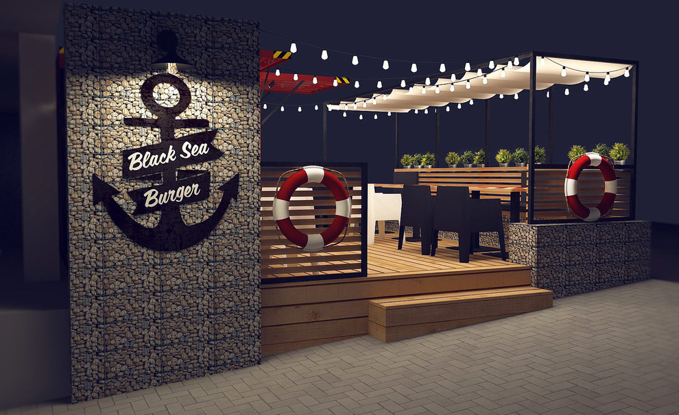 Проект уличного кафе быстрого питания