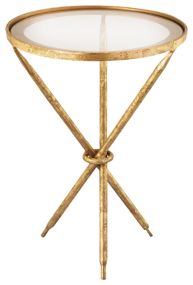 Elk Home Arrow Accent Table S0805-7405, Gold Leaf