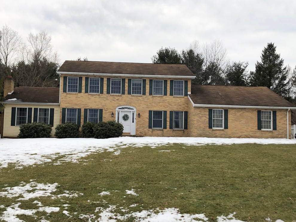 Roof Color Decision On Tan Brick House
