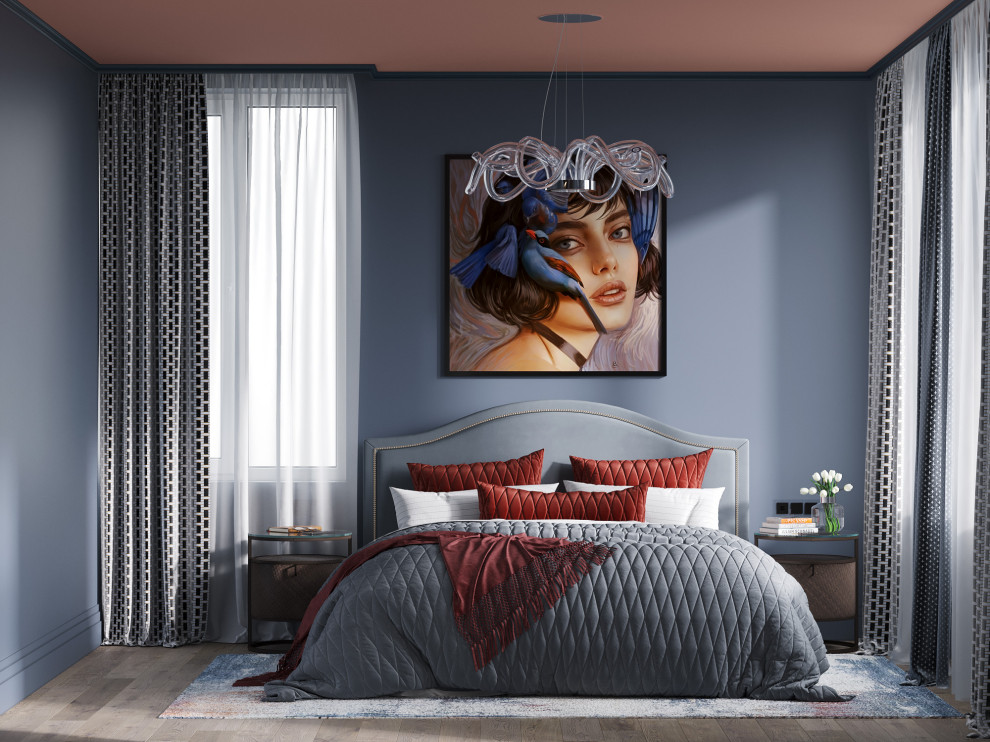 Спальня в проекте на Мосфильмовской