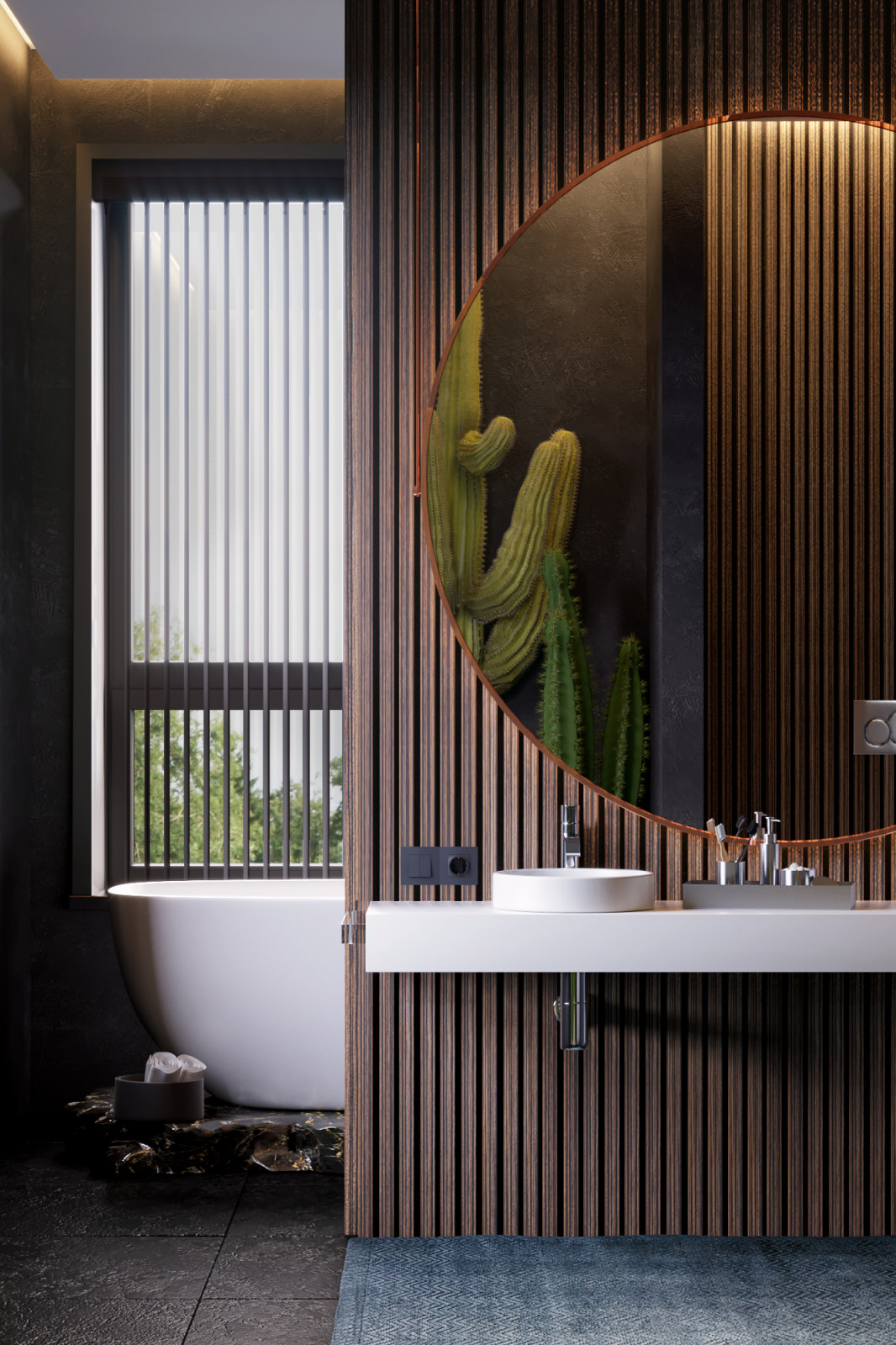 Интерьер дома возле леса