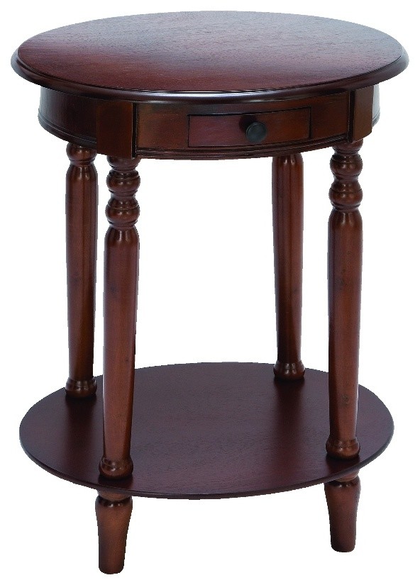 Classic Accent Table and Plum Purple Mahogany Wood