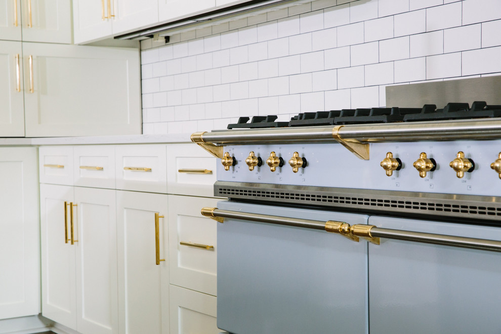 Southill - Our client loves to cook so showcasing the beautiful Lacanche range was very important! We made sure to make the centerpiece of the kitchen.