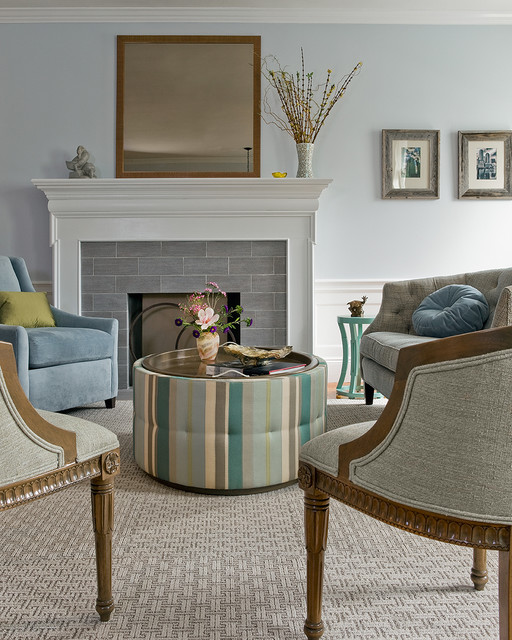 Brookline Residence contemporary-living-room