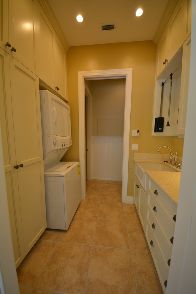 Inspiration for a transitional laundry room remodel in Miami