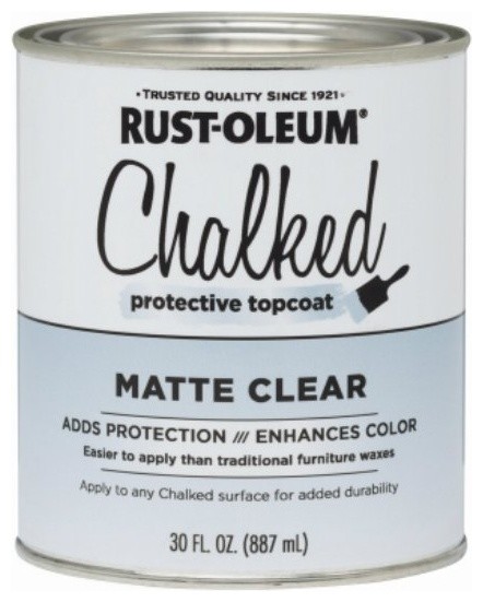 Rust Oleum 287722 Chalked Protective Topcoat Paint Finish 30 Oz