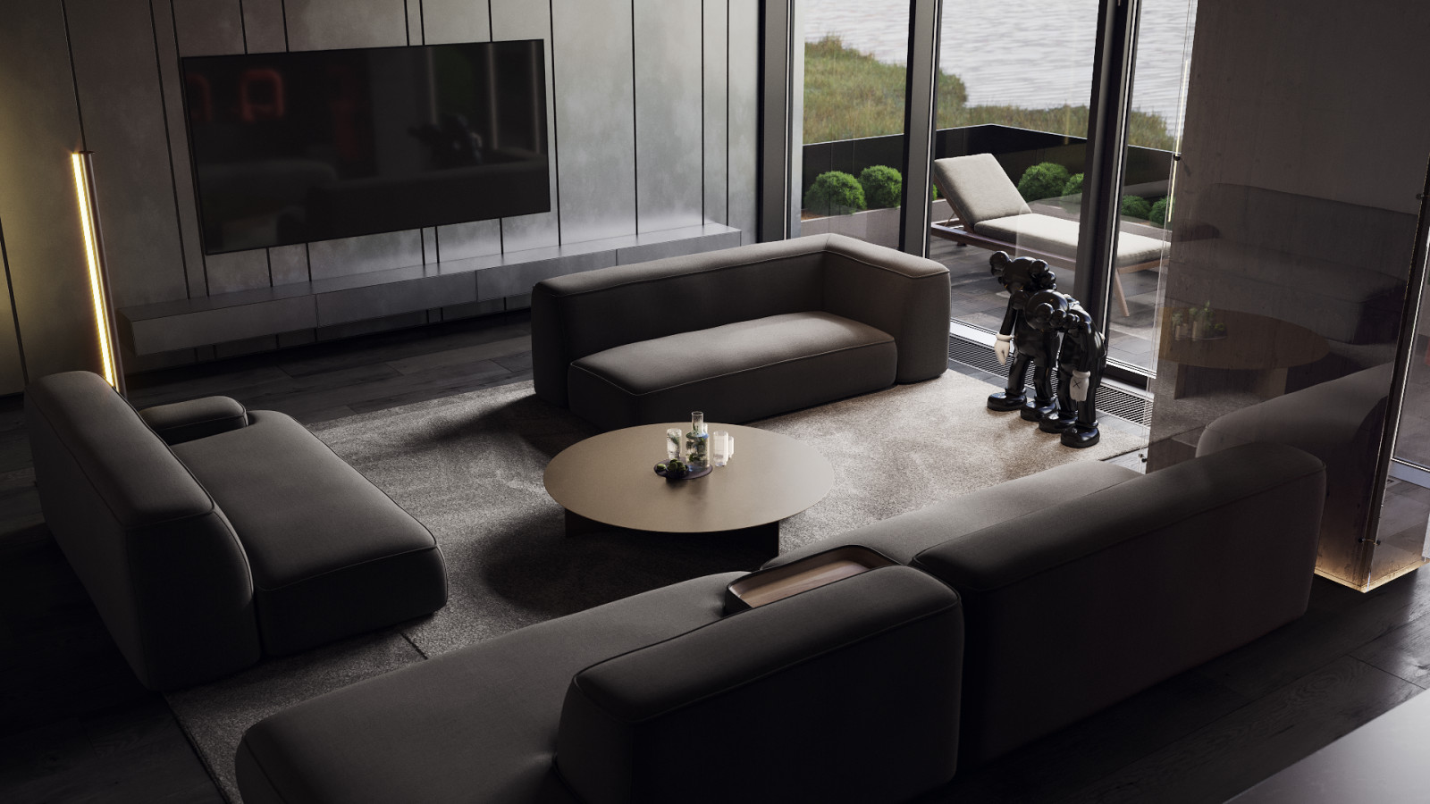 Минималистичная гостиная