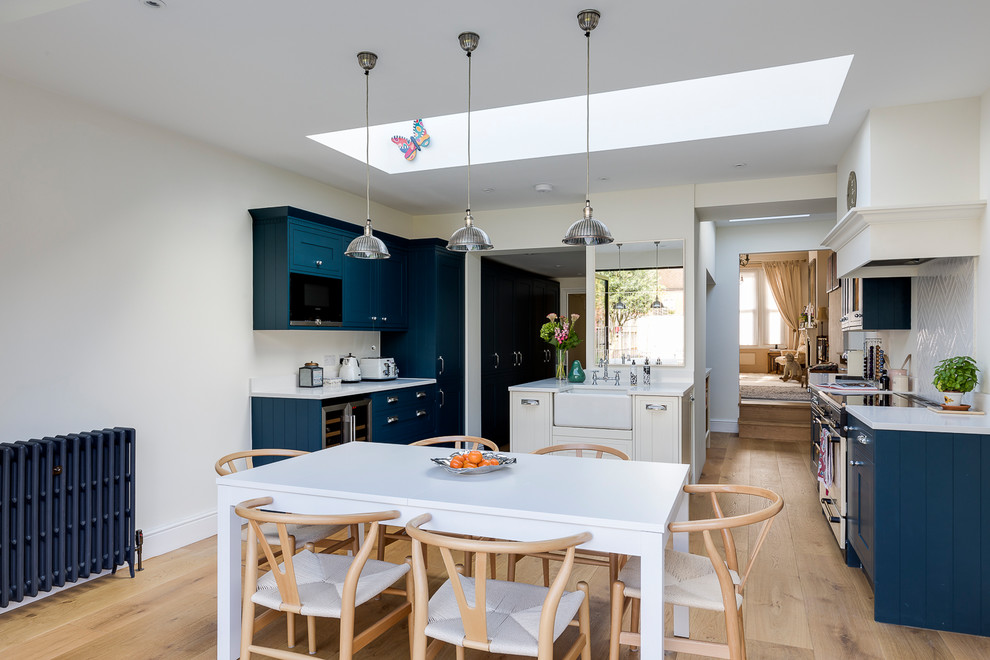 This is an example of a traditional kitchen in London.
