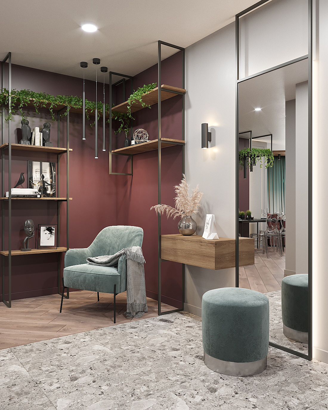 Дизайн-проект интерьера квартиры в г.Владивостоке ЖК "Алые паруса"