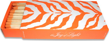 Zebra Matches, Orange