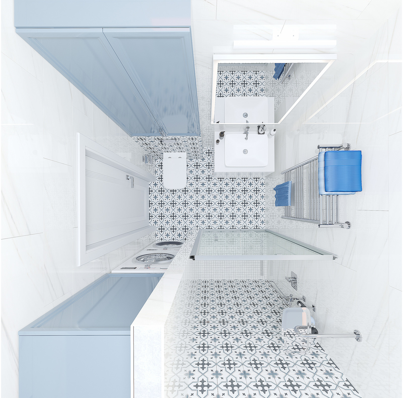 В голубой дымке