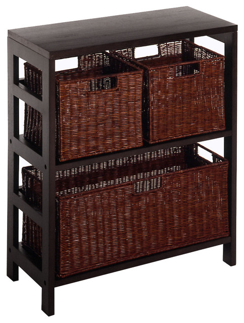 Wicker Basket Storage Unit Tropical Cabinets By Wicker Basket Storage Unit