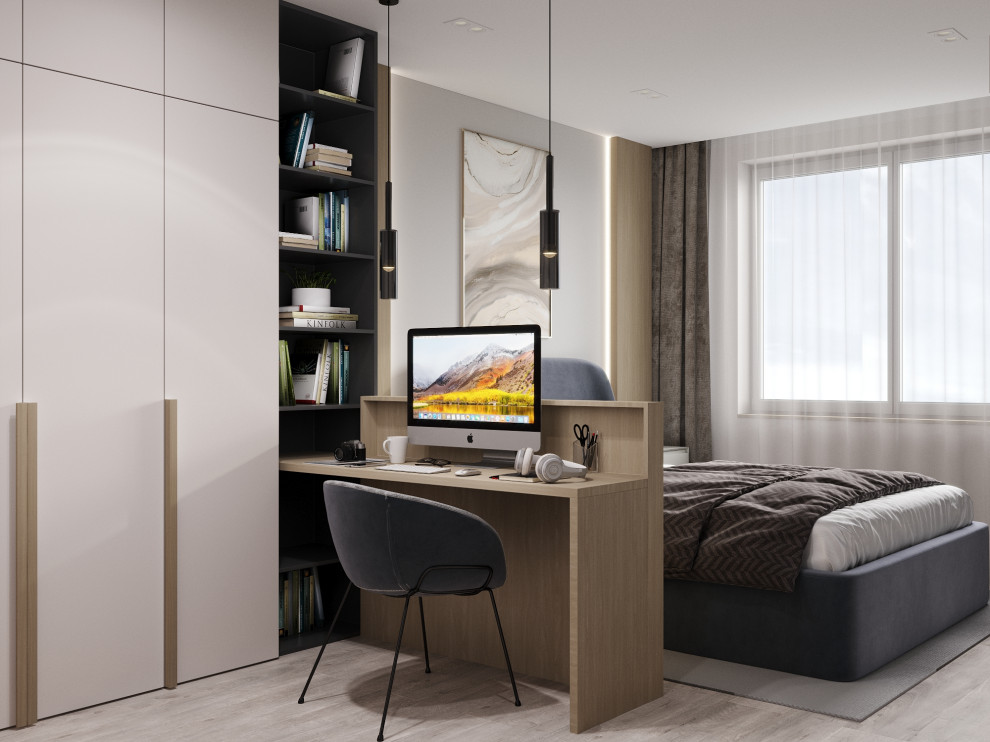 Проект 1-комн.квартиры в ЖК Авиатор, г.Санкт-Петербург, 2021г.