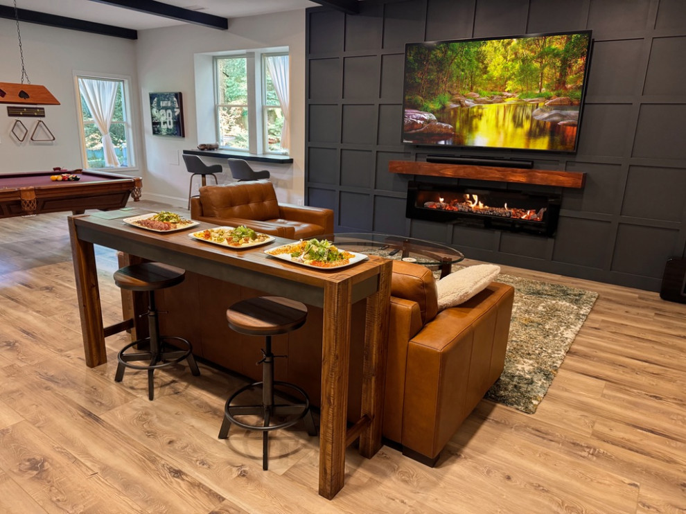 Ron and Cheryl Parrington full basement build out - Transitional ...