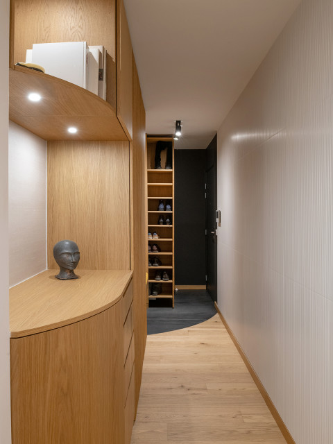 Création d’un meuble multi usage sur mesure dans une entrée ...