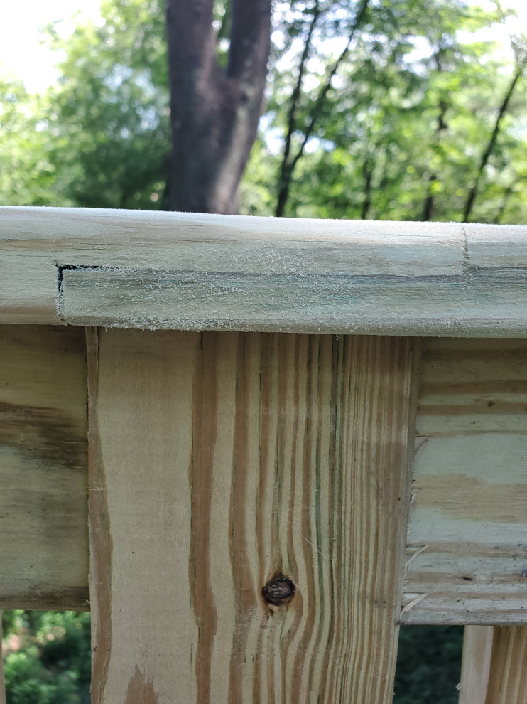 Deck with a Woodland View