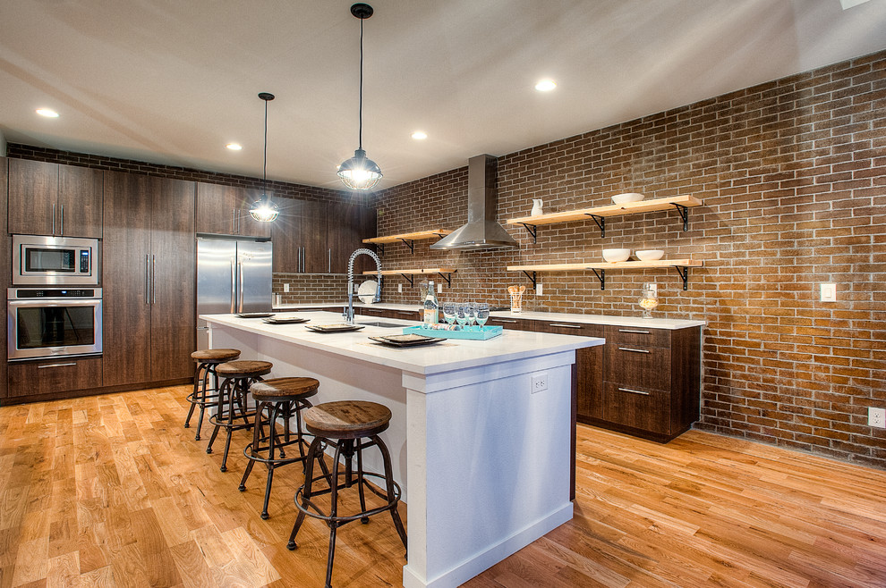 Trendy kitchen photo in Denver