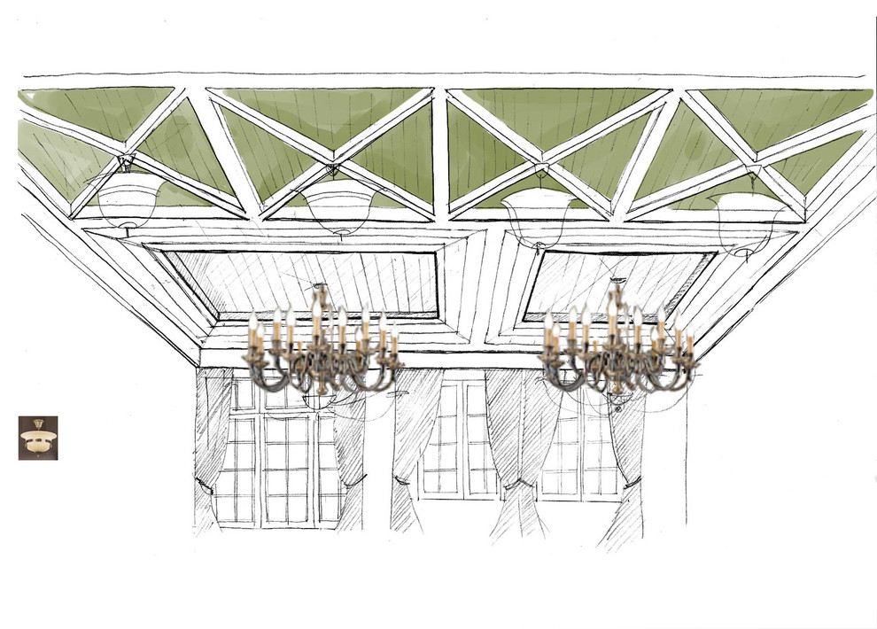 Дизайн-проект интерьера коттеджа у залива