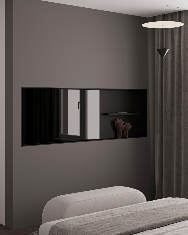 Стильная спальня в нежных оттенках