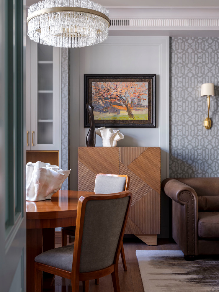 С московским характером. Гостиная-столовая.