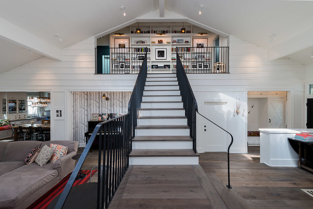 Contemporary Barn contemporain-escalier