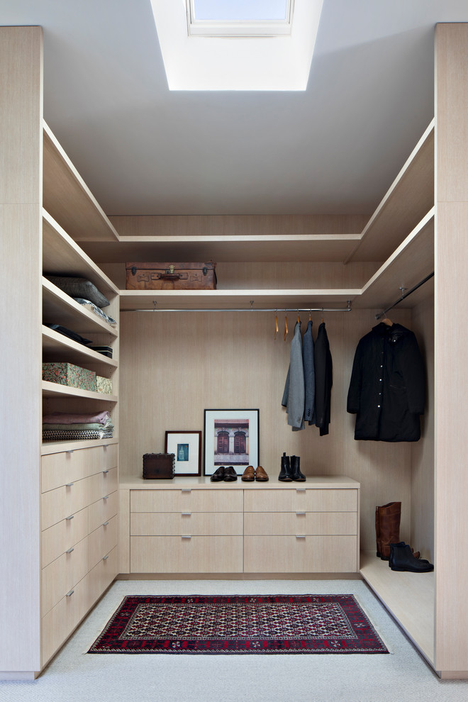 This is an example of a contemporary storage and wardrobe in Melbourne.