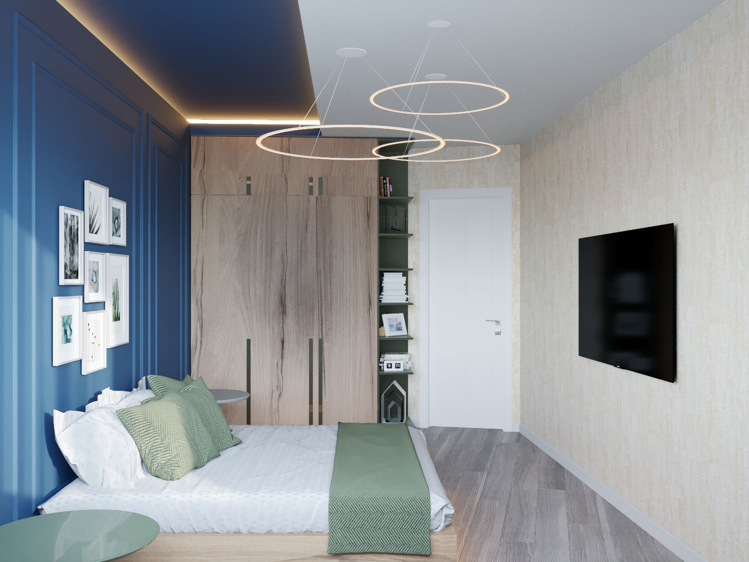 Квартира в минималистическом стиле 80 м^2 «ЖК Лазурные небеса» г.Казань